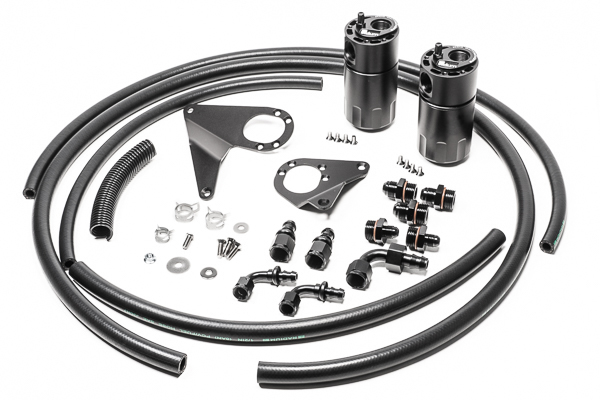 Radium Engineering — Radium Engineering Dual Catch Can Kit 08-16 Mitsubishi Evo Fluid Lock - view 3